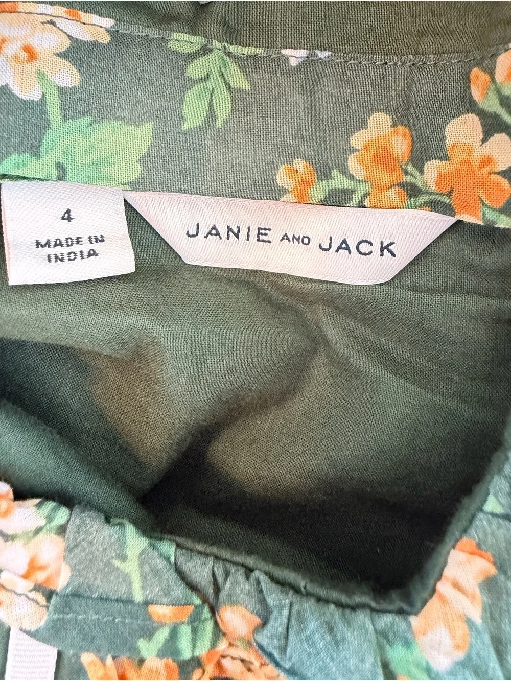 Janie & Jack Girls 4 years Floral Tiered Dress Luxury Garden Party
